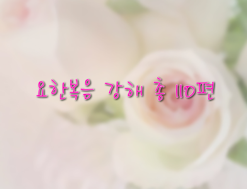 요한복음 강해 – 총 110편